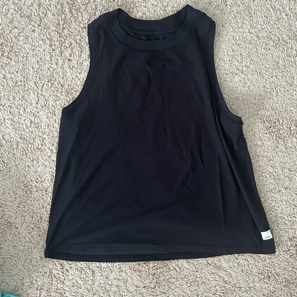 Vuori Energy Black Sleeveless Tank Top